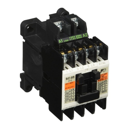 標準形電磁接触器 ケースカバー無 SC-03 コイルAC100V 1B